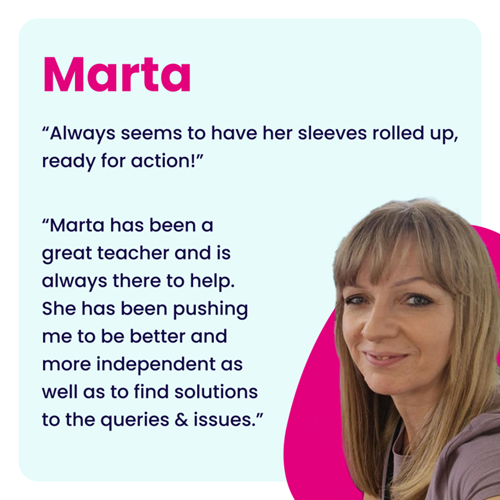 Marta's feedback